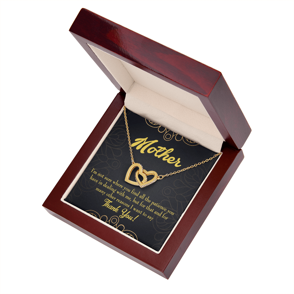 To Mom Thank You For All The Patience Inseparable Necklace-Express Your Love Gifts