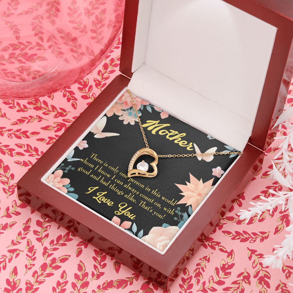 To Mom That's You Mom Forever Necklace w Message Card-Express Your Love Gifts