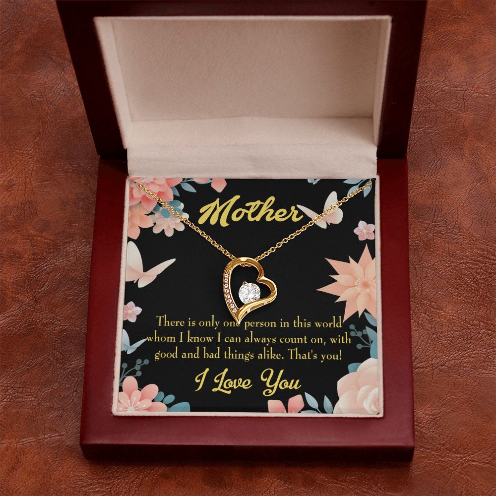 To Mom That's You Mom Forever Necklace w Message Card-Express Your Love Gifts