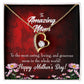 To Mom The Most Caring Forever Necklace w Message Card-Express Your Love Gifts