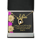 To Mom There Beside You Forever Necklace w Message Card-Express Your Love Gifts