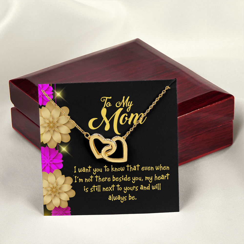 To Mom There Beside You Inseparable Necklace-Express Your Love Gifts