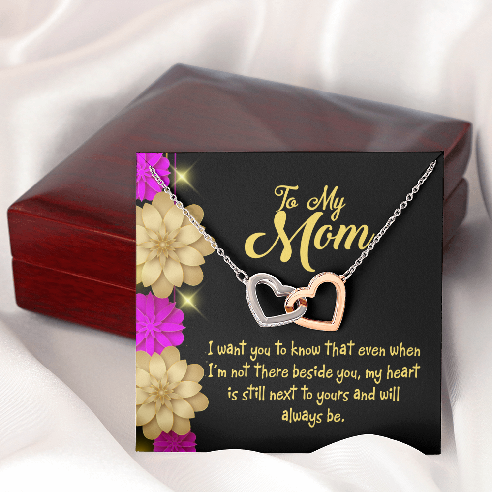 To Mom There Beside You Inseparable Necklace-Express Your Love Gifts