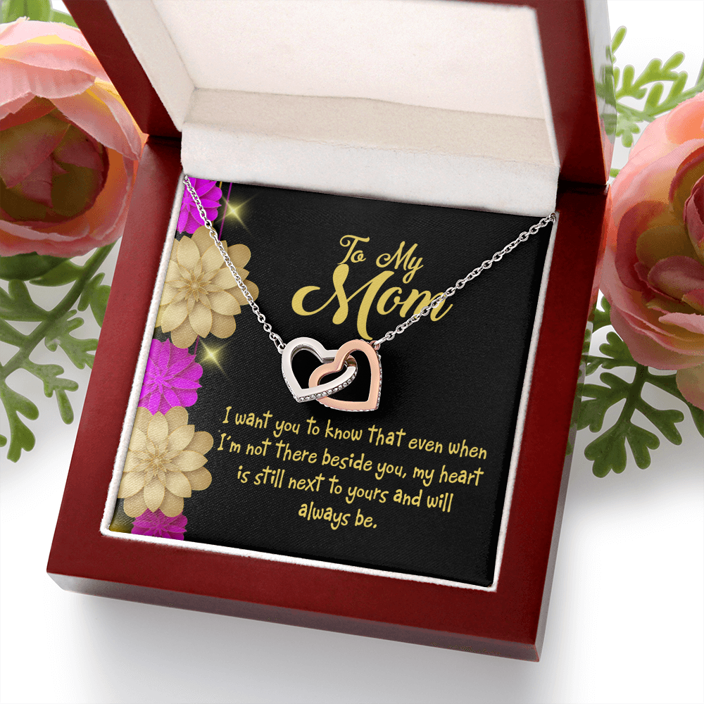 To Mom There Beside You Inseparable Necklace-Express Your Love Gifts