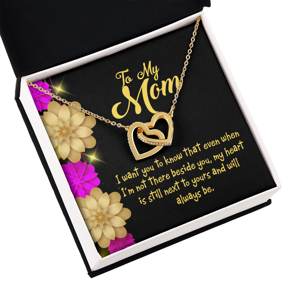 To Mom There Beside You Inseparable Necklace-Express Your Love Gifts
