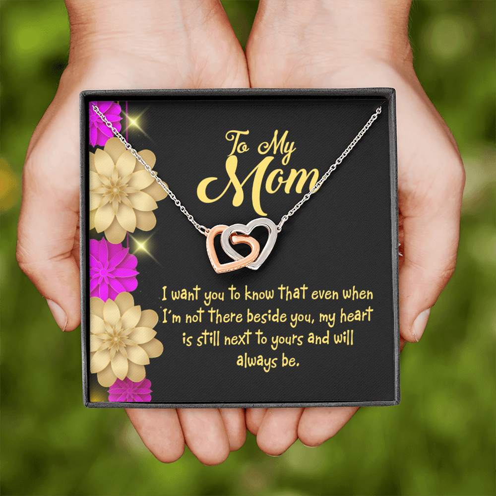 To Mom There Beside You Inseparable Necklace-Express Your Love Gifts