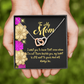 To Mom There Beside You Inseparable Necklace-Express Your Love Gifts