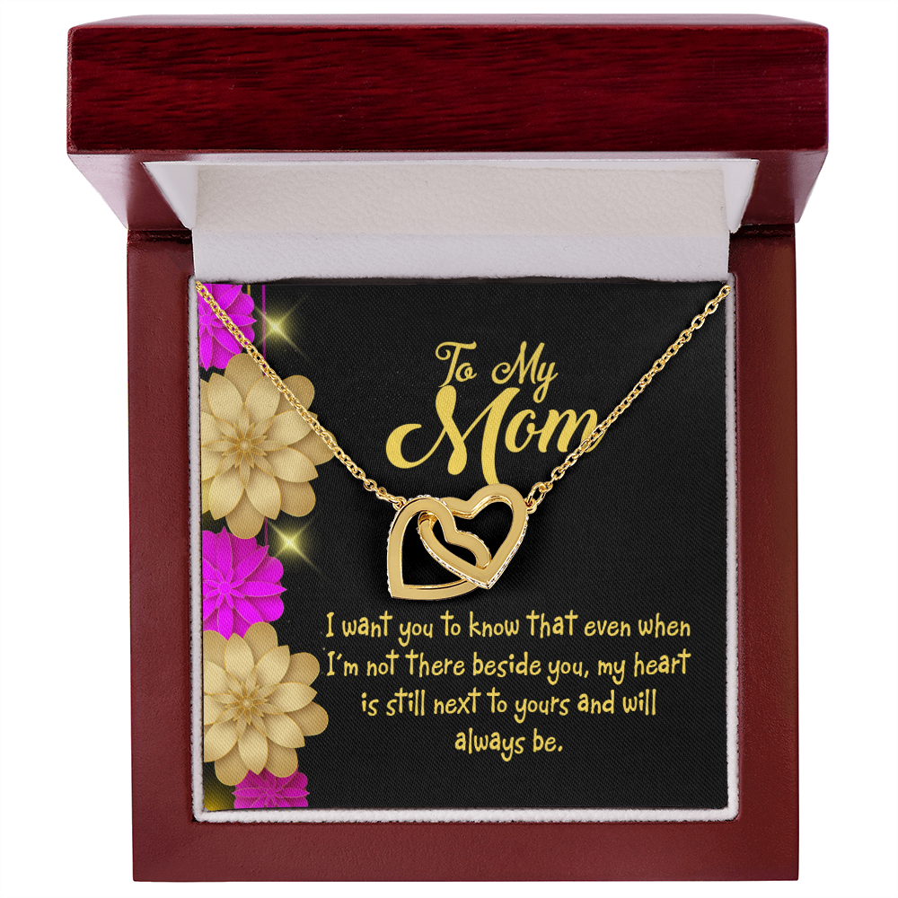 To Mom There Beside You Inseparable Necklace-Express Your Love Gifts