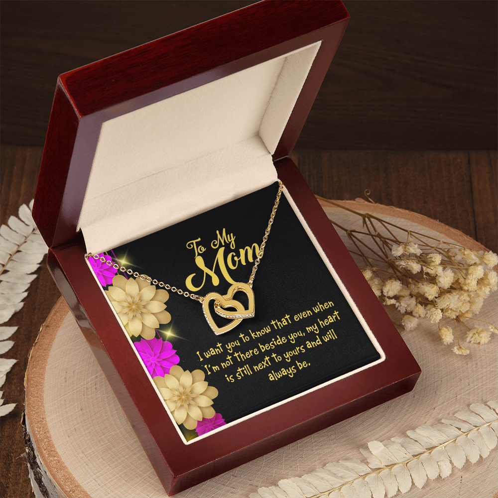 To Mom There Beside You Inseparable Necklace-Express Your Love Gifts