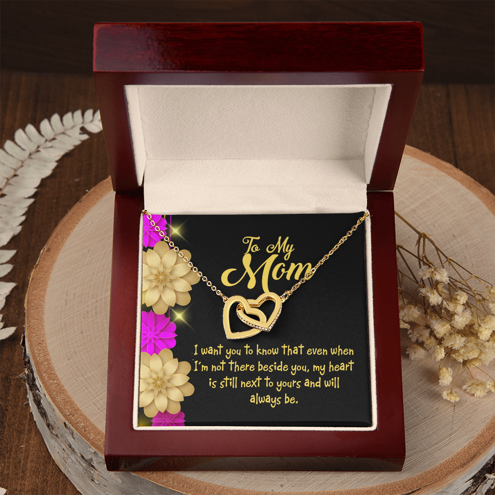 To Mom There Beside You Inseparable Necklace-Express Your Love Gifts