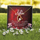To Mom There is Nothing Forever Necklace w Message Card-Express Your Love Gifts