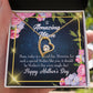 To Mom Today Special Day Forever Necklace w Message Card-Express Your Love Gifts