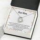 To Mom Unique Present For Mom Forever Necklace w Message Card-Express Your Love Gifts