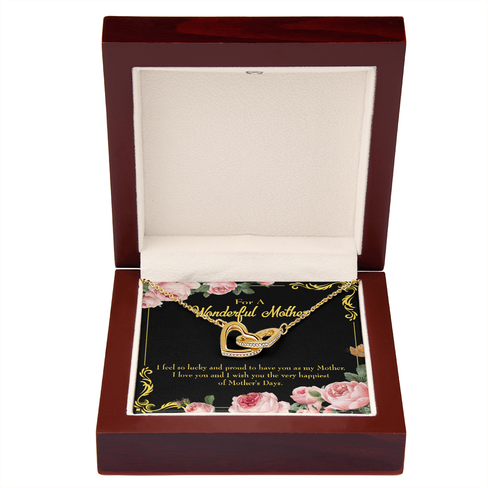 To Mom Very Happiest Inseparable Necklace-Express Your Love Gifts