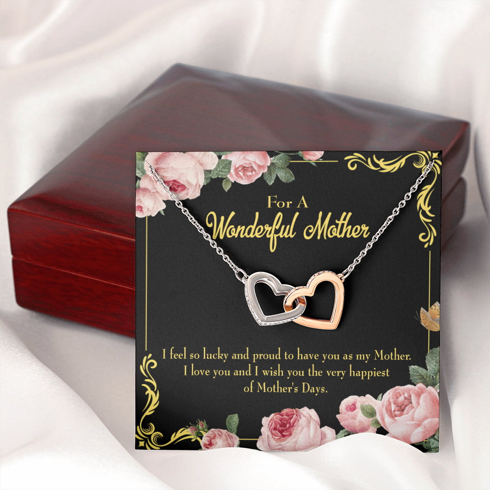 To Mom Very Happiest Inseparable Necklace-Express Your Love Gifts