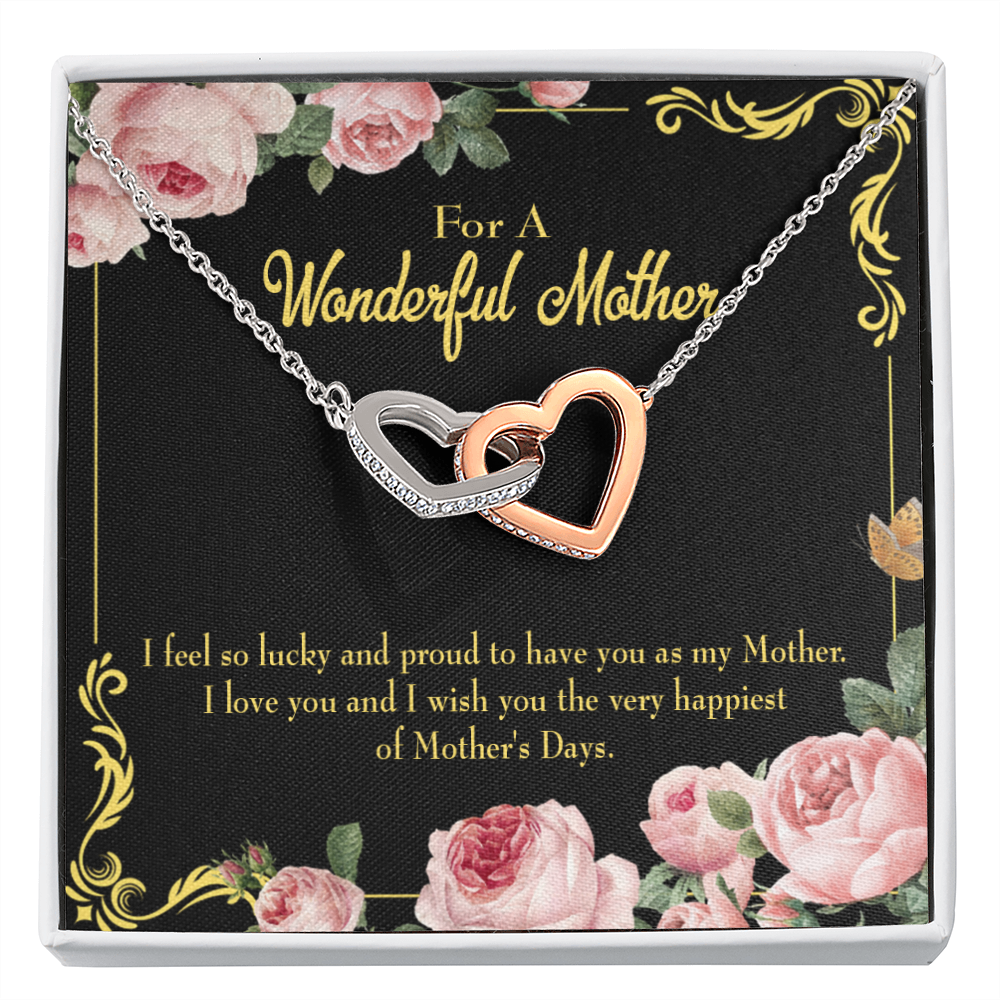 To Mom Very Happiest Inseparable Necklace-Express Your Love Gifts