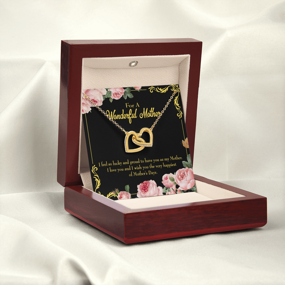 To Mom Very Happiest Inseparable Necklace-Express Your Love Gifts