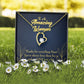 To Mom We Love You Forever Necklace w Message Card-Express Your Love Gifts