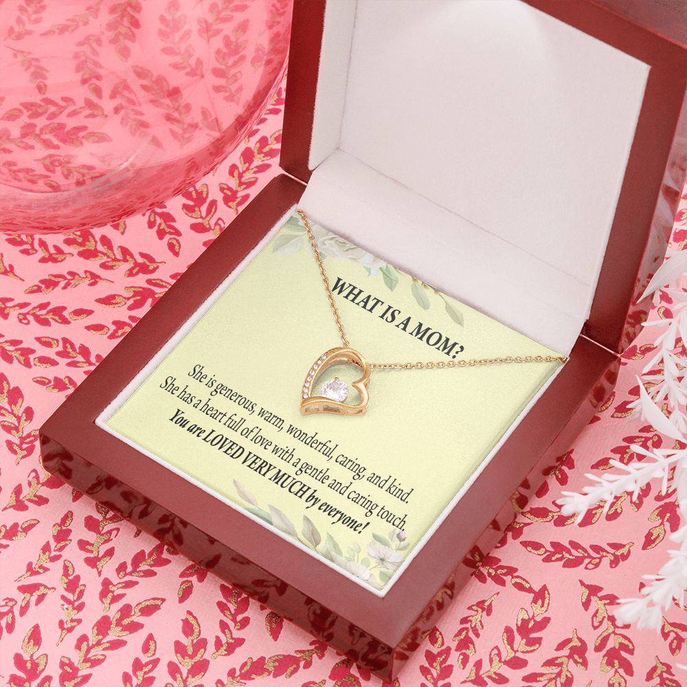 To Mom What is Mom Forever Necklace w Message Card-Express Your Love Gifts