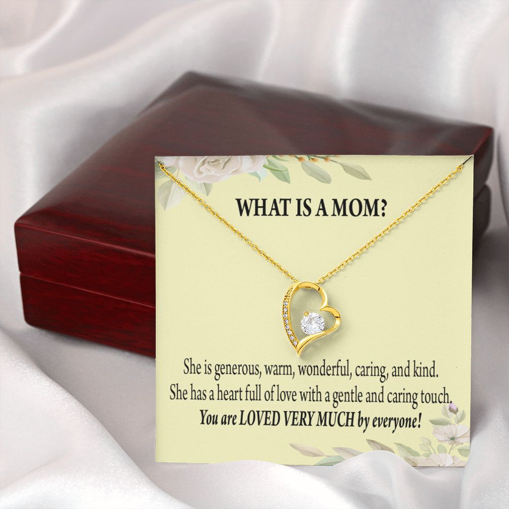To Mom What is Mom Forever Necklace w Message Card-Express Your Love Gifts