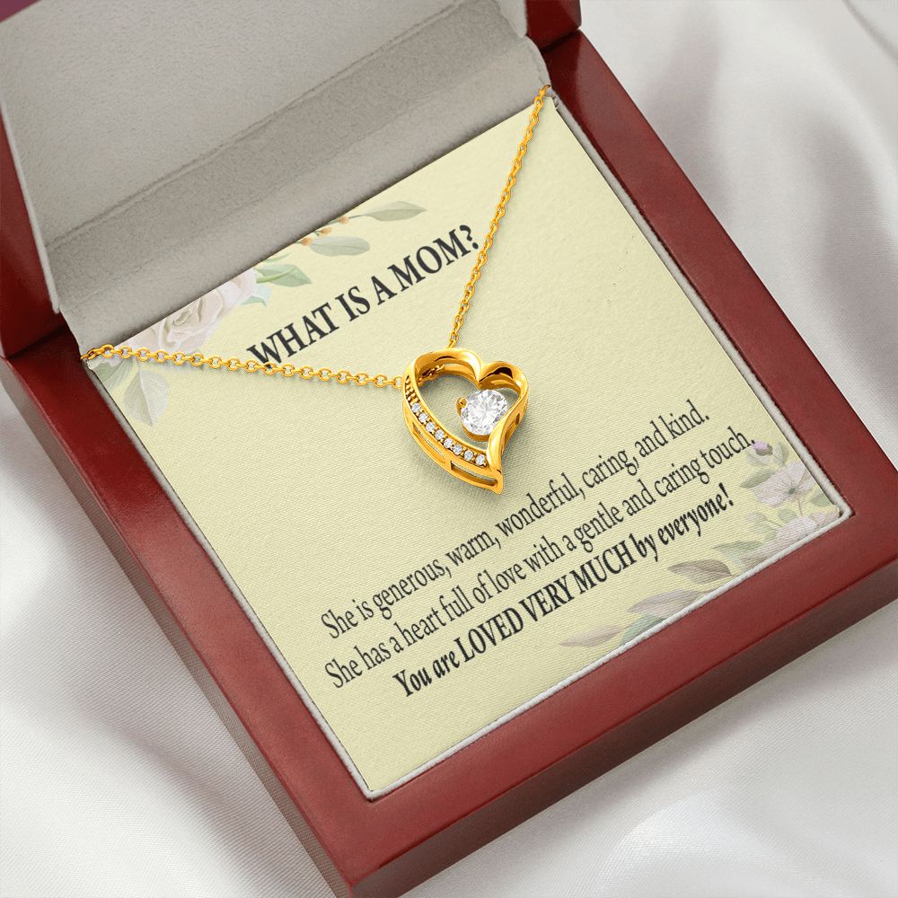 To Mom What is Mom Forever Necklace w Message Card-Express Your Love Gifts