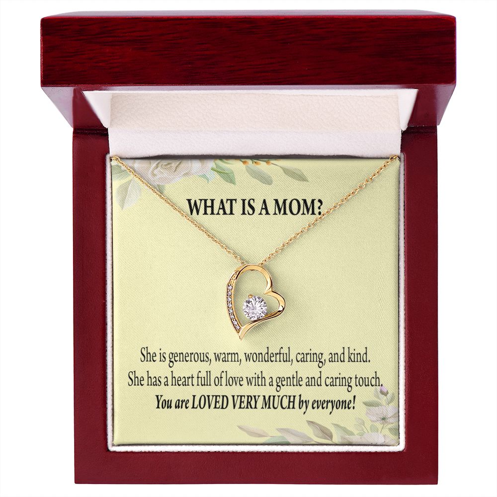 To Mom What is Mom Forever Necklace w Message Card-Express Your Love Gifts