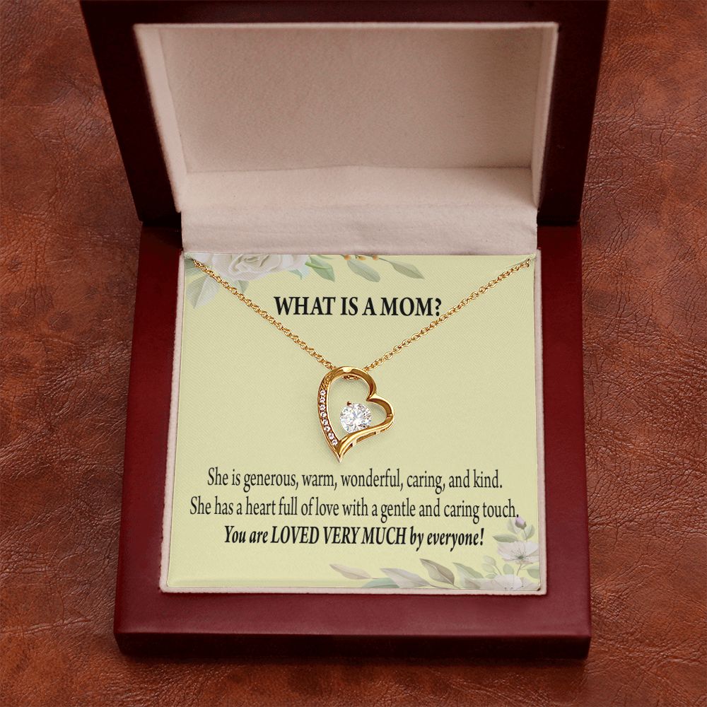 To Mom What is Mom Forever Necklace w Message Card-Express Your Love Gifts
