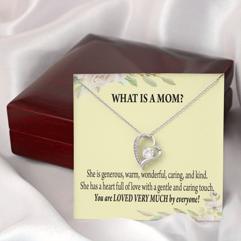 To Mom What is Mom Forever Necklace w Message Card-Express Your Love Gifts