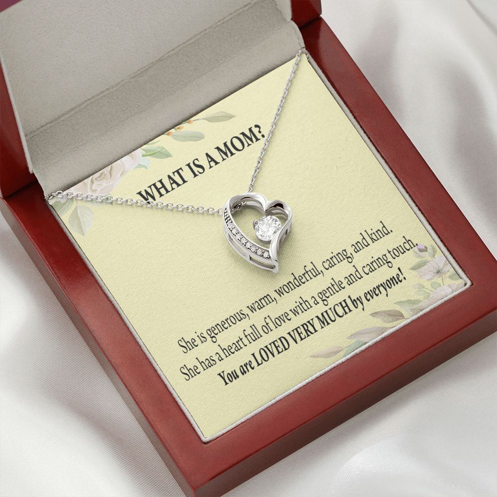 To Mom What is Mom Forever Necklace w Message Card-Express Your Love Gifts