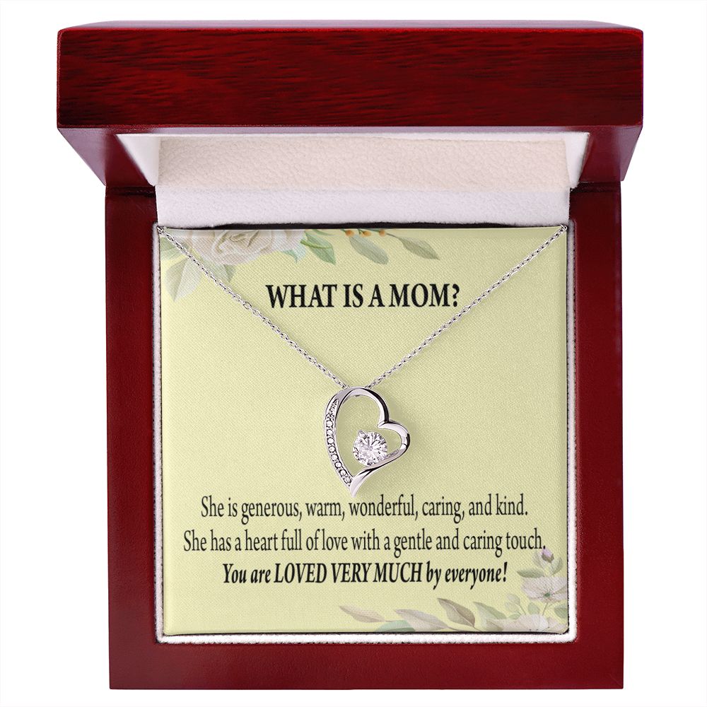 To Mom What is Mom Forever Necklace w Message Card-Express Your Love Gifts