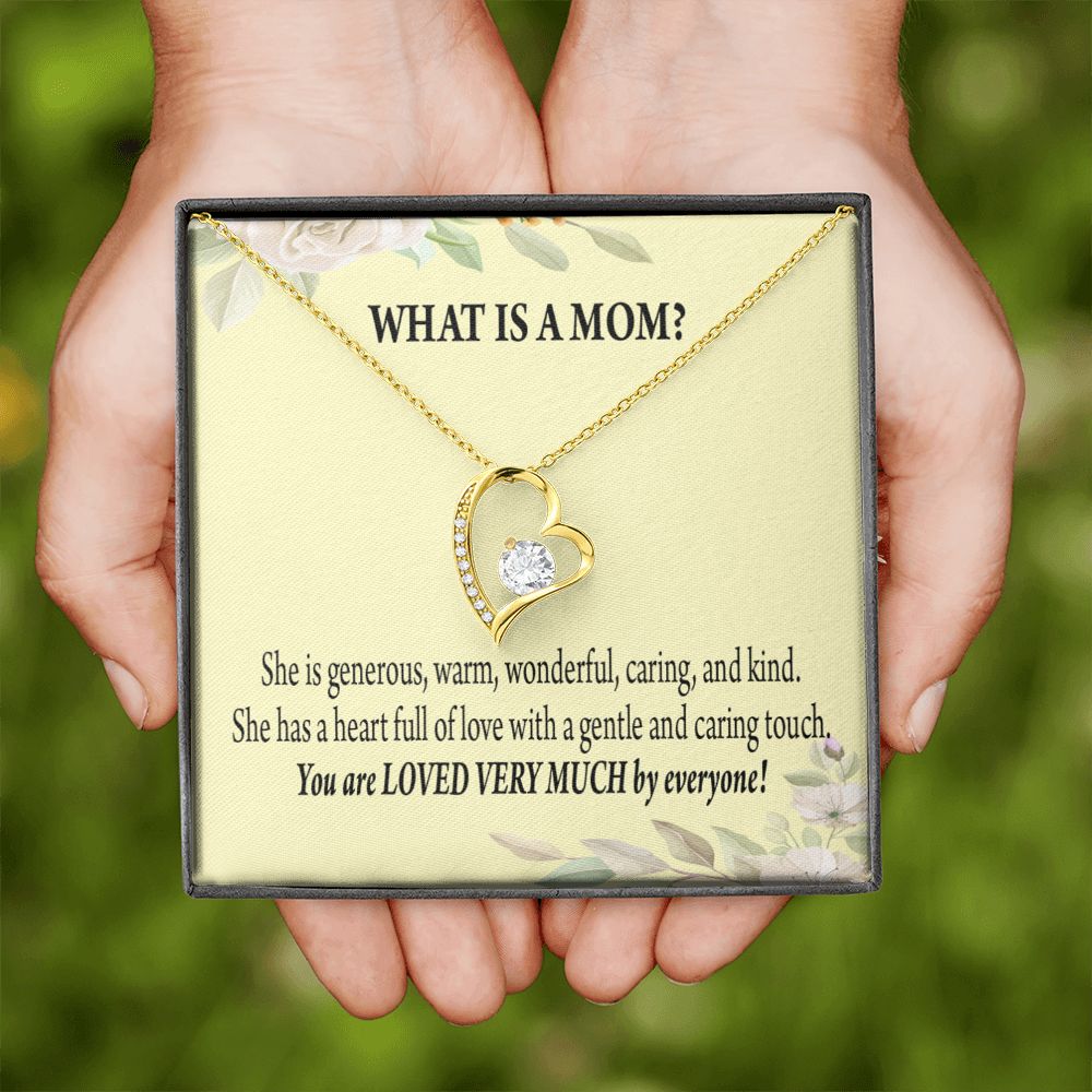 To Mom What is Mom Forever Necklace w Message Card-Express Your Love Gifts