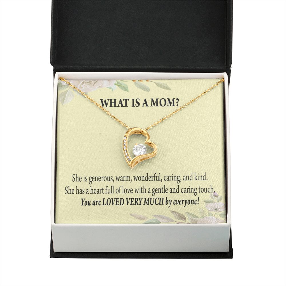 To Mom What is Mom Forever Necklace w Message Card-Express Your Love Gifts