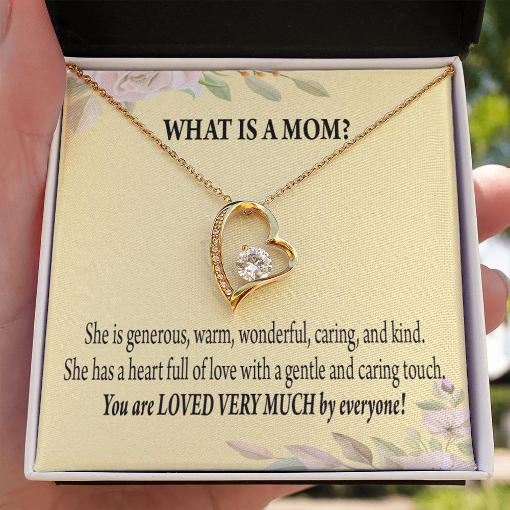 To Mom What is Mom Forever Necklace w Message Card-Express Your Love Gifts