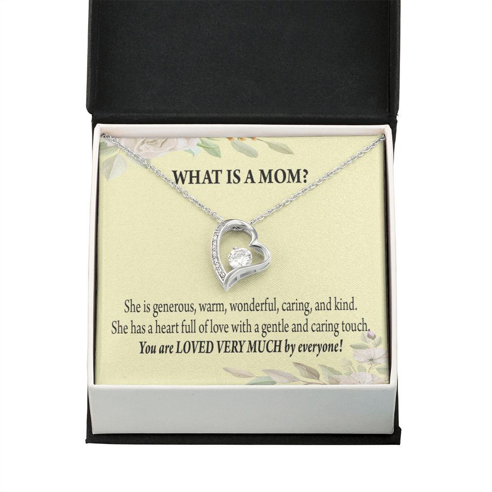 To Mom What is Mom Forever Necklace w Message Card-Express Your Love Gifts