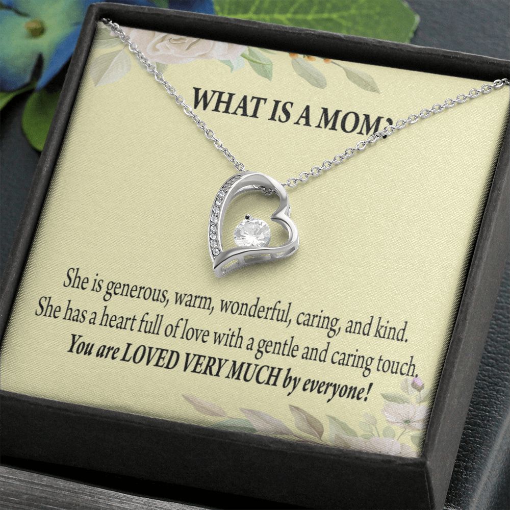 To Mom What is Mom Forever Necklace w Message Card-Express Your Love Gifts