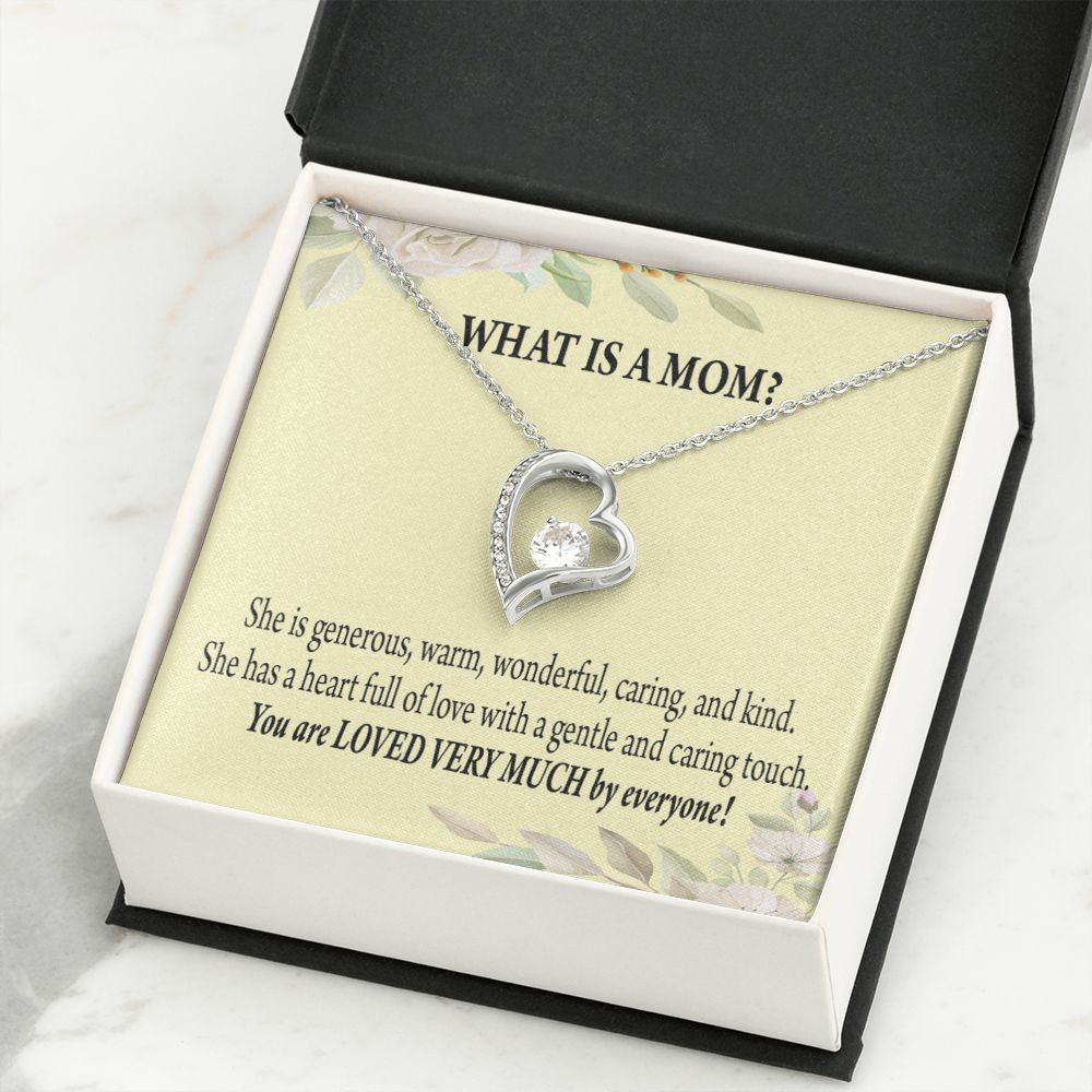 To Mom What is Mom Forever Necklace w Message Card-Express Your Love Gifts