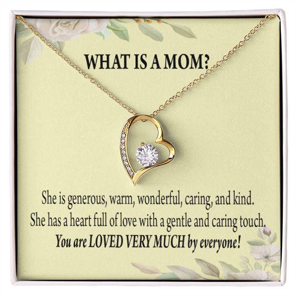 To Mom What is Mom Forever Necklace w Message Card-Express Your Love Gifts