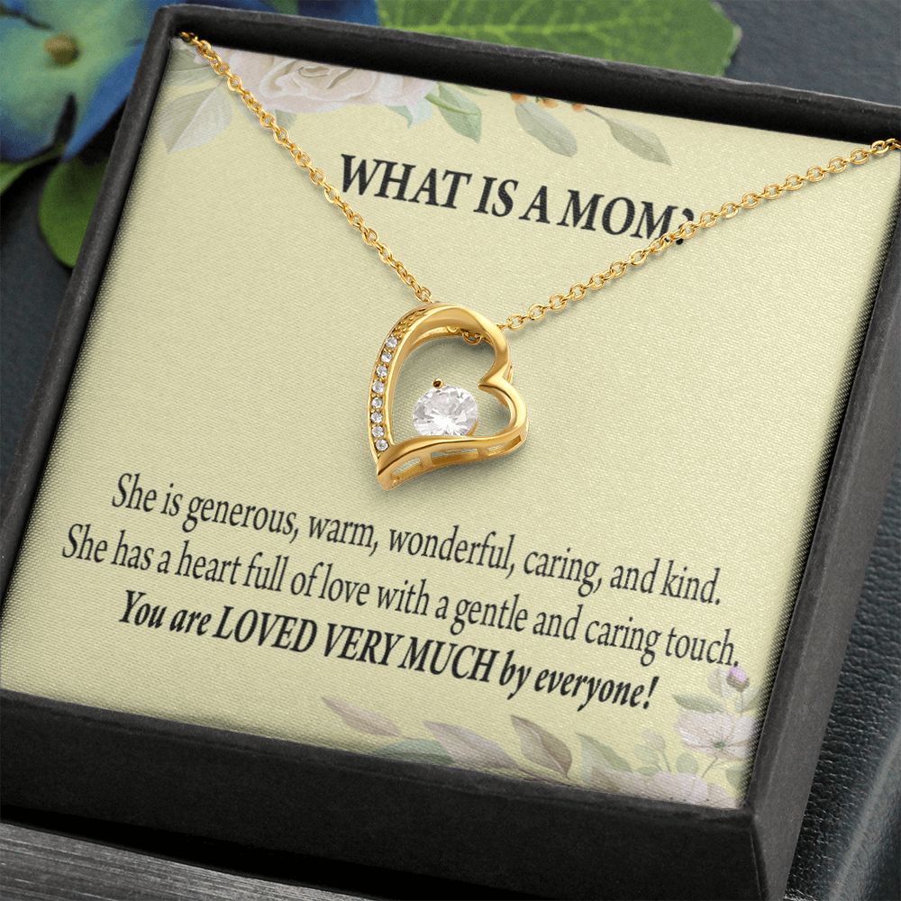 To Mom What is Mom Forever Necklace w Message Card-Express Your Love Gifts