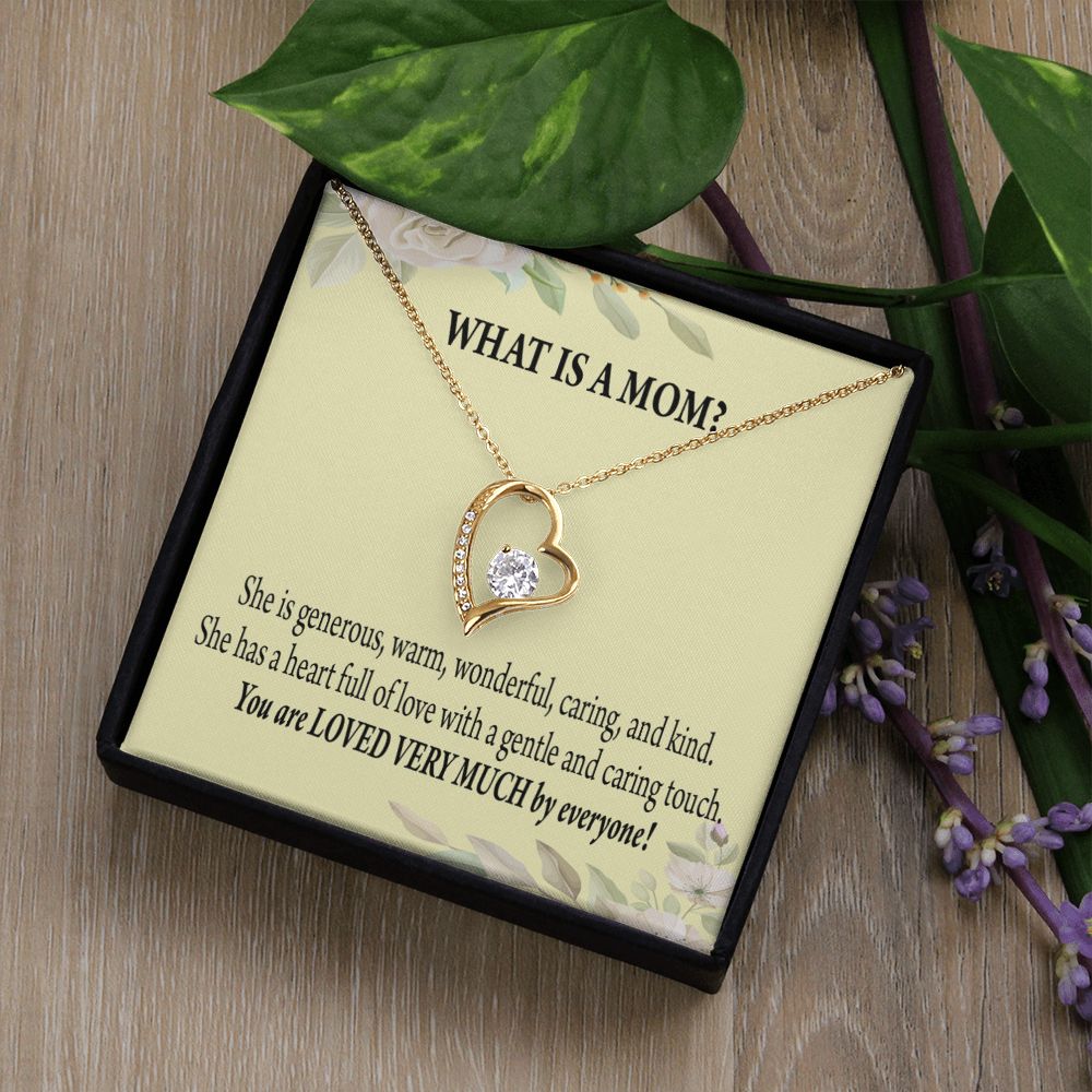 To Mom What is Mom Forever Necklace w Message Card-Express Your Love Gifts