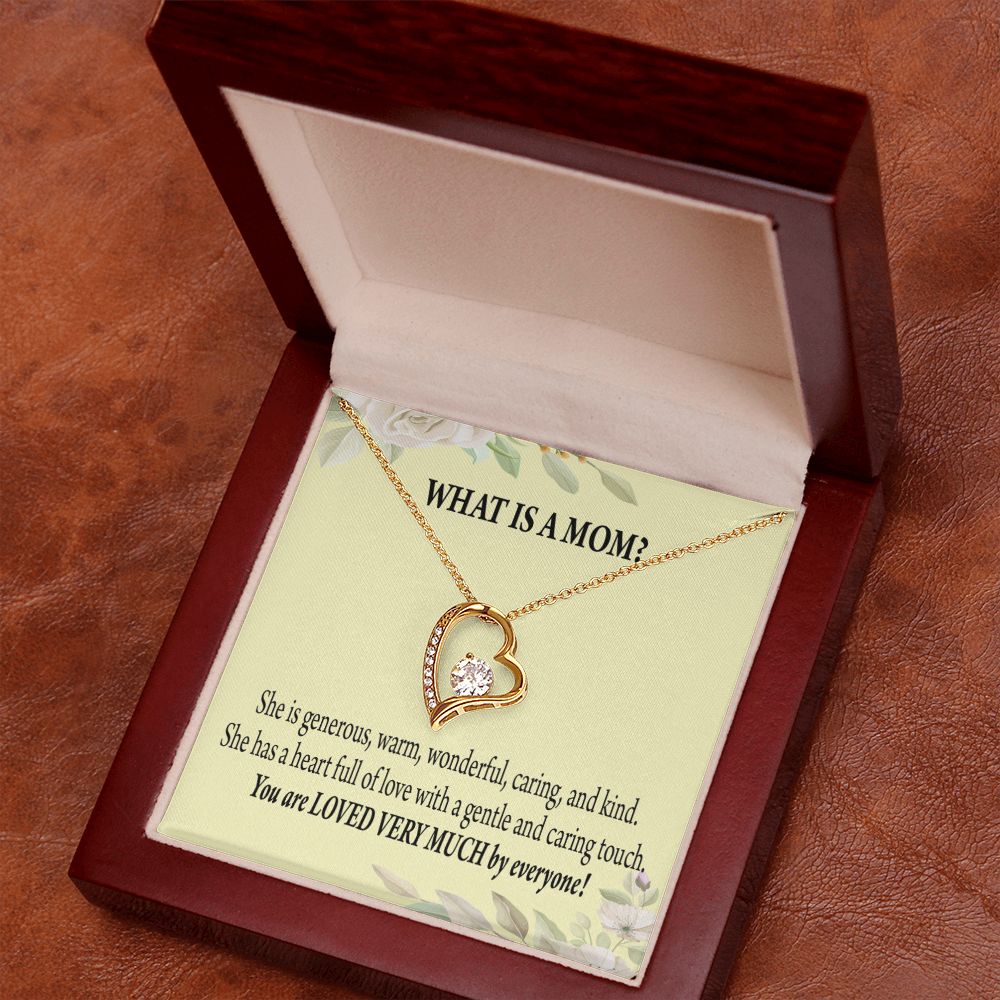 To Mom What is Mom Forever Necklace w Message Card-Express Your Love Gifts