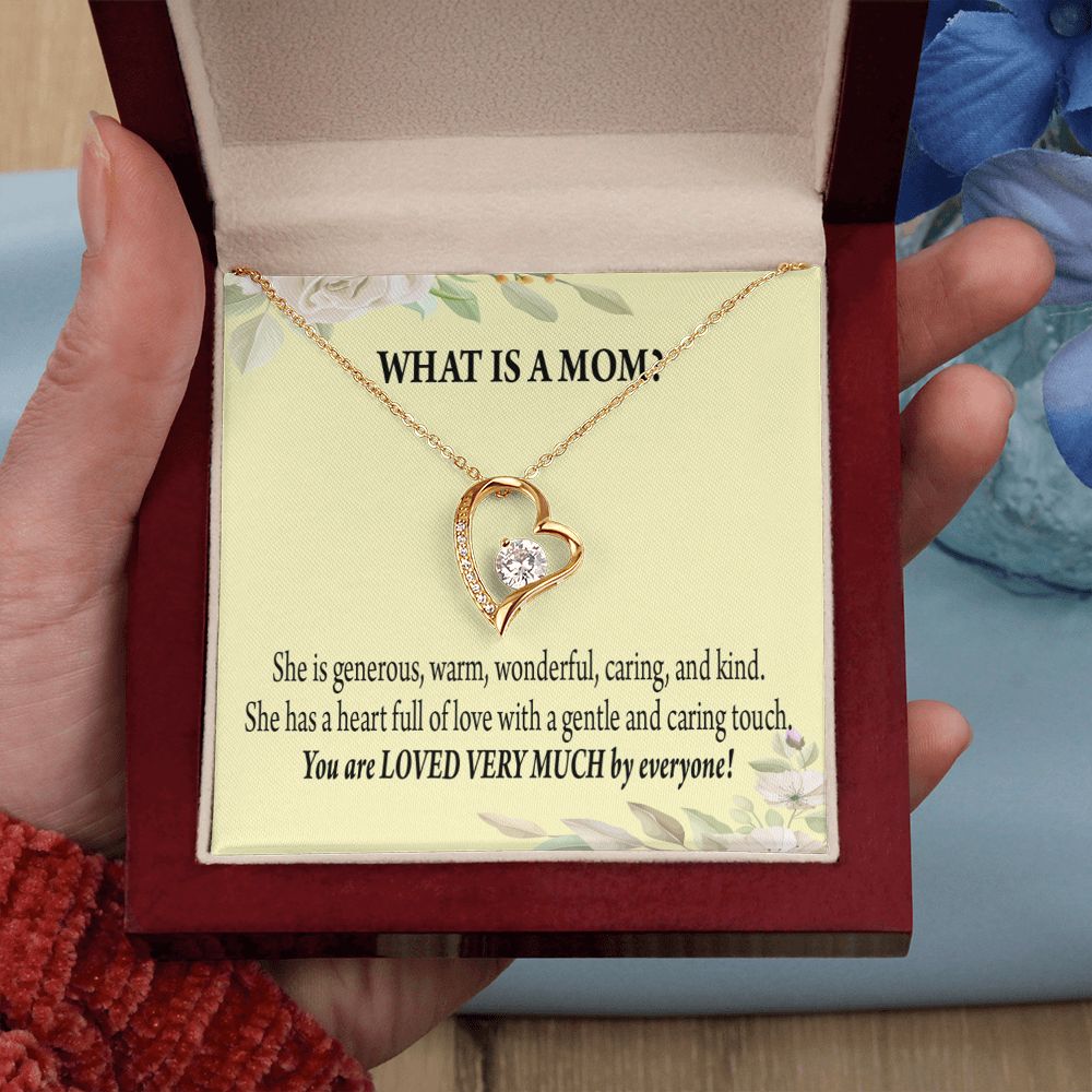 To Mom What is Mom Forever Necklace w Message Card-Express Your Love Gifts