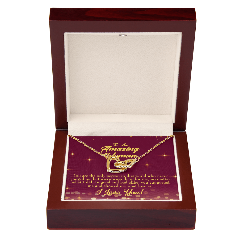 To Mom Who Never Judged Inseparable Necklace-Express Your Love Gifts