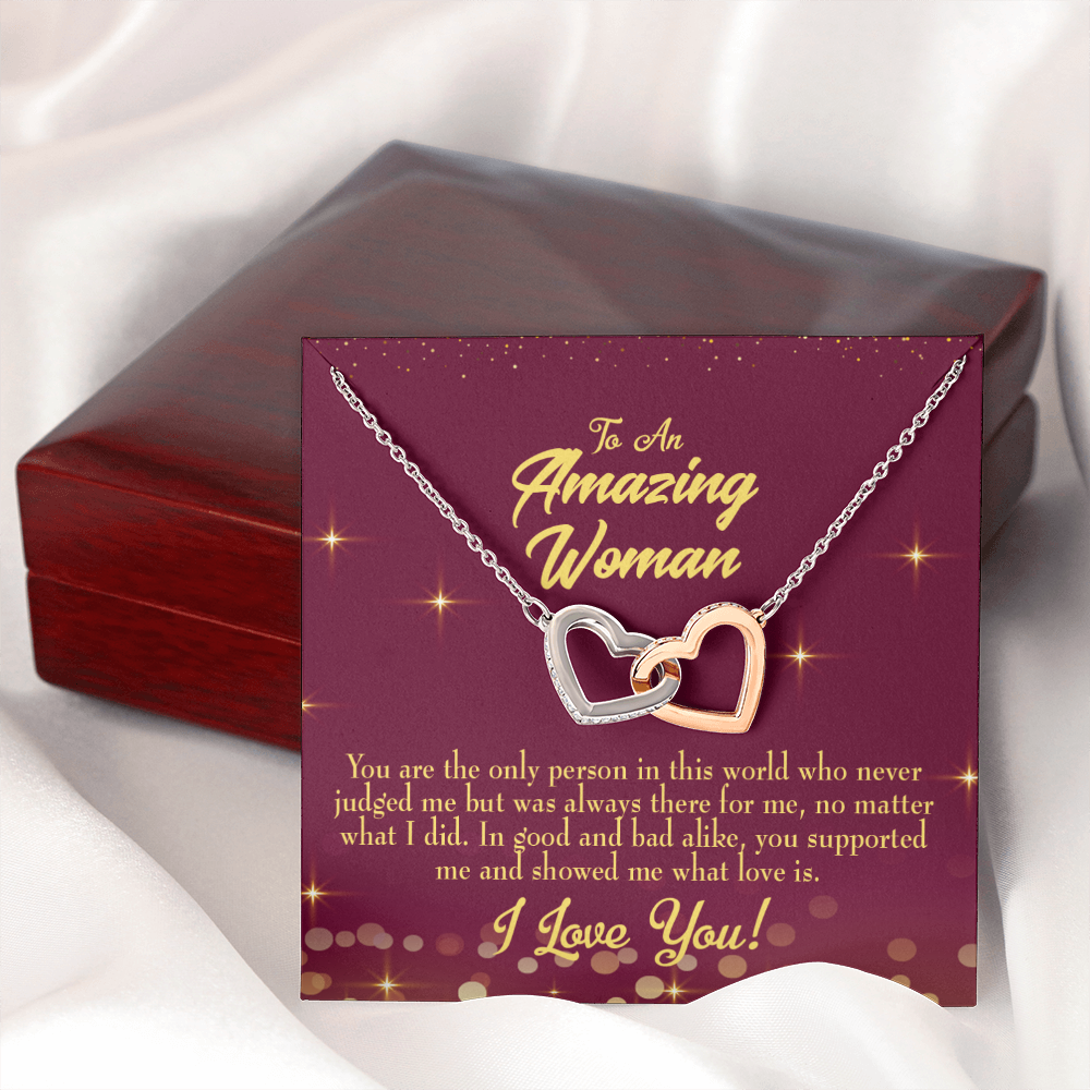 To Mom Who Never Judged Inseparable Necklace-Express Your Love Gifts