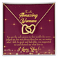 To Mom Who Never Judged Inseparable Necklace-Express Your Love Gifts