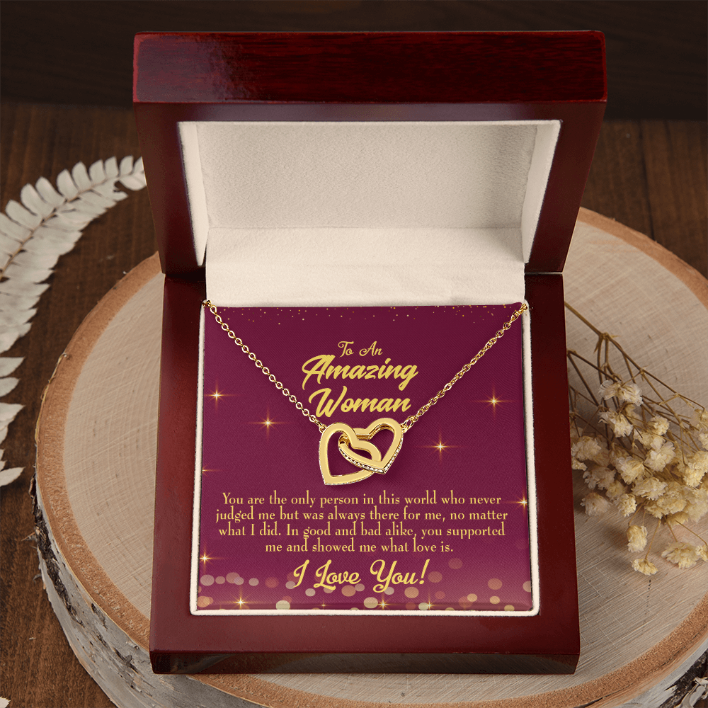 To Mom Who Never Judged Inseparable Necklace-Express Your Love Gifts