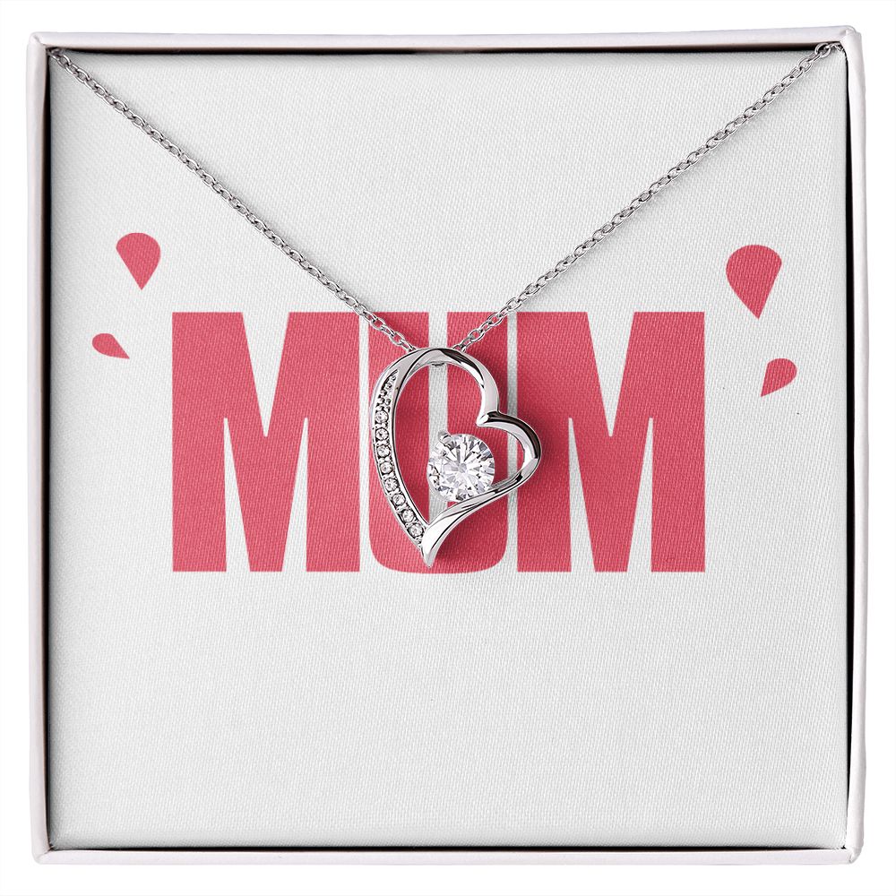 To Mom Wife Mum Boss Forever Necklace w Message Card-Express Your Love Gifts
