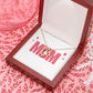 To Mom Wife Mum Boss Forever Necklace w Message Card-Express Your Love Gifts