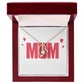 To Mom Wife Mum Boss Forever Necklace w Message Card-Express Your Love Gifts