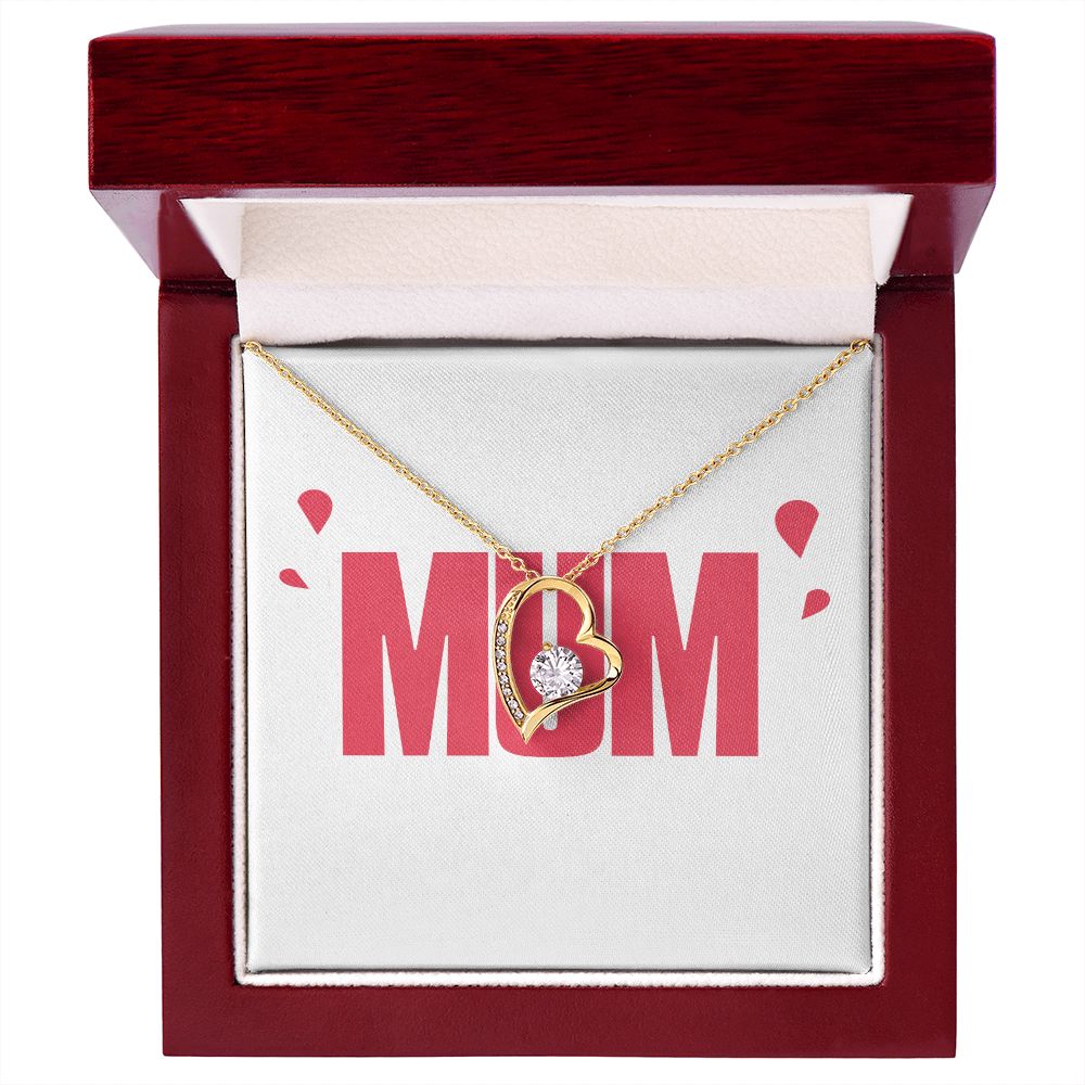 To Mom Wife Mum Boss Forever Necklace w Message Card-Express Your Love Gifts