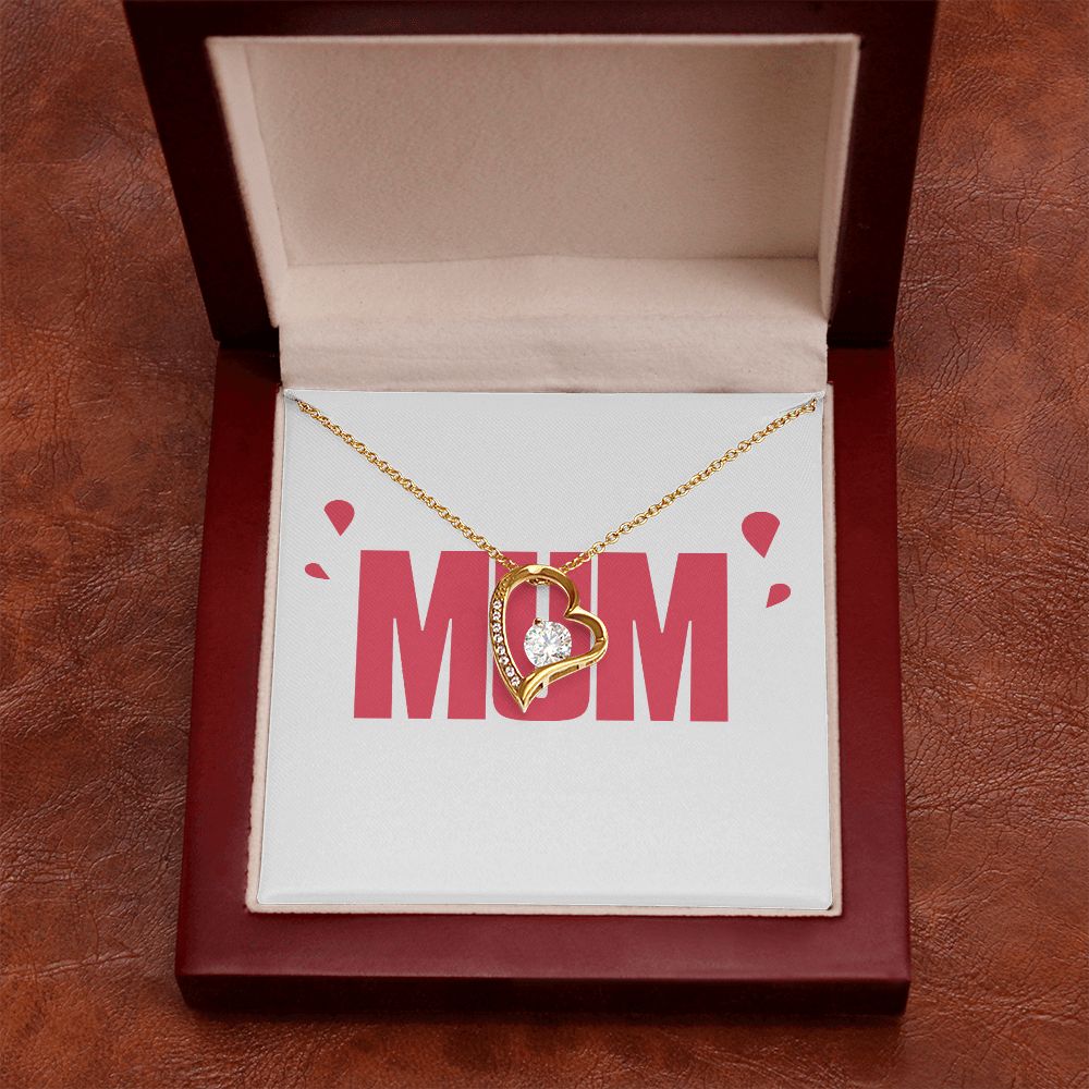 To Mom Wife Mum Boss Forever Necklace w Message Card-Express Your Love Gifts